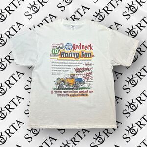 VTG Y2K Jeff Foxworthy’s Comedy Redneck Racing Fan Shirt Sleeve T Shirt Size L